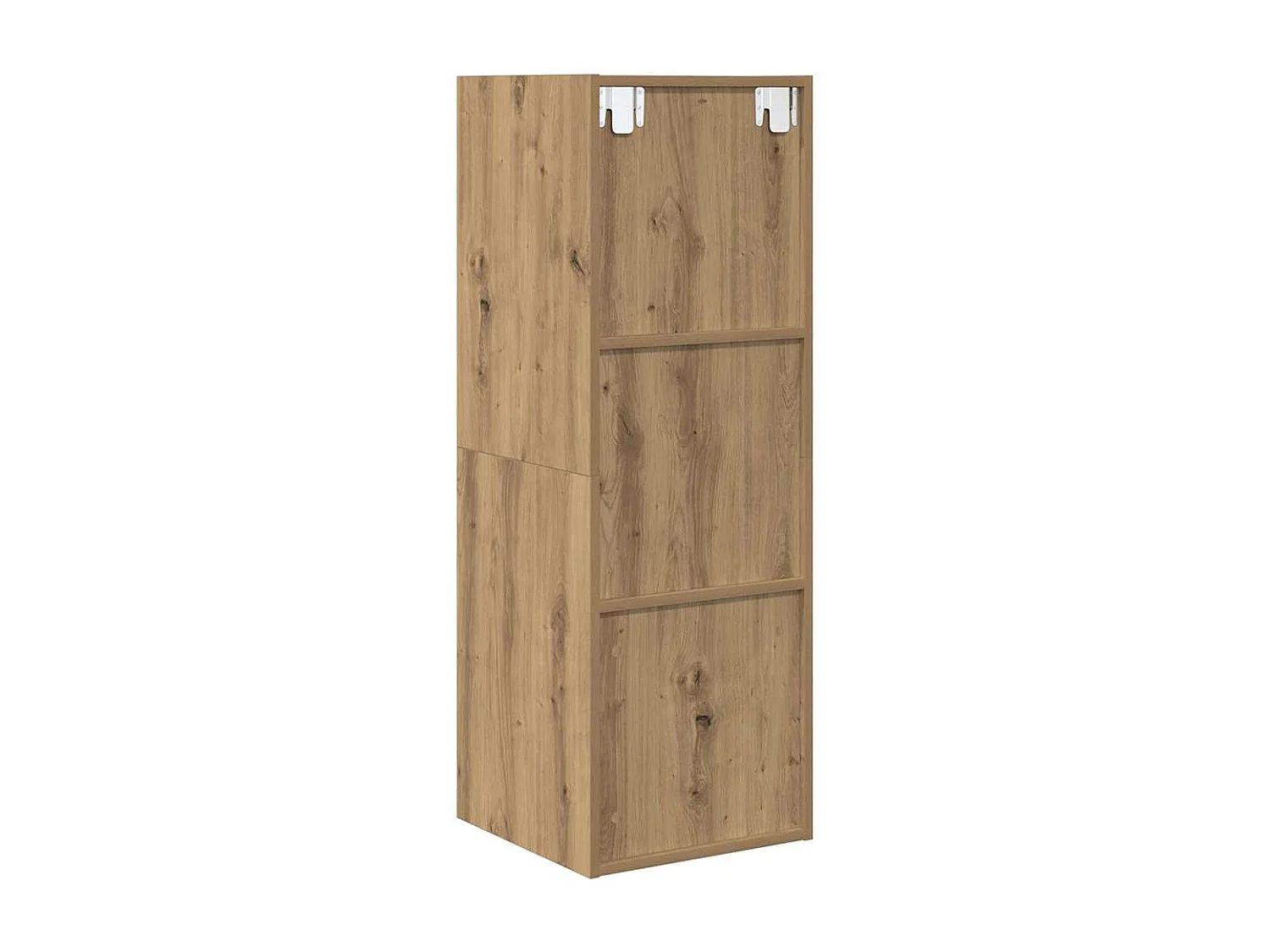 Meuble TV mural Montage mural chêne artisanal 37 x 37 x 107 cm