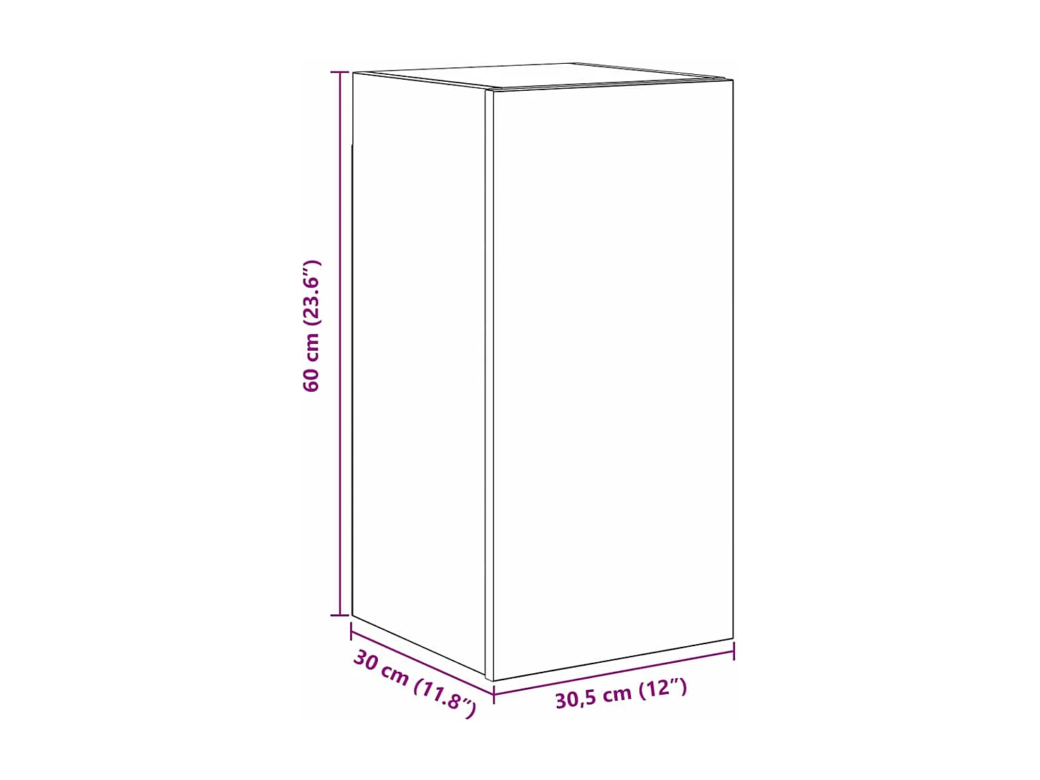 Ensemble meuble TV 8 pièces Chêne noir 80 x 30 x 30 cm