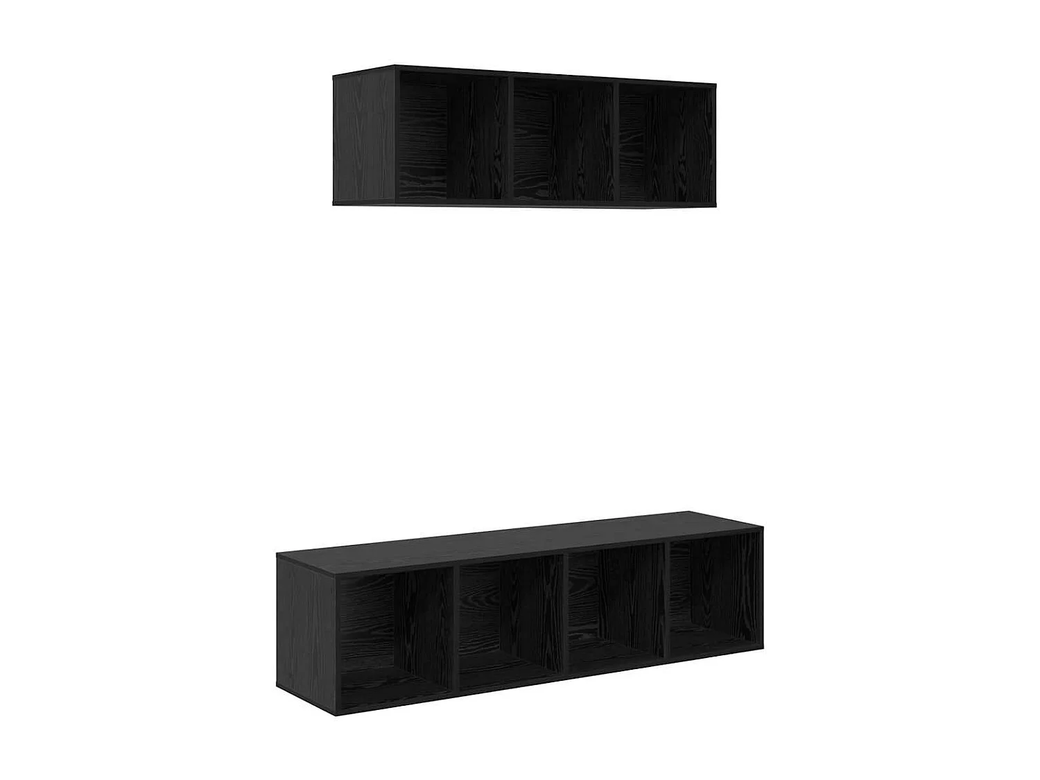 Ensemble de meubles TV 2 pièces Chêne noir 37 x 37 x 142.5 cm