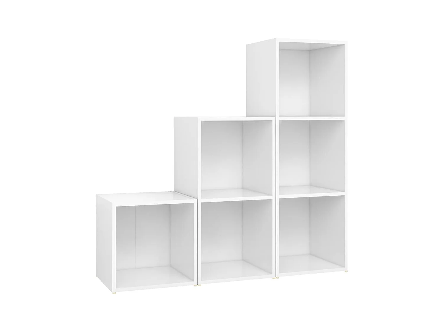 Ensemble de meubles TV 3 pièces Blanc Bois d'ingénierie