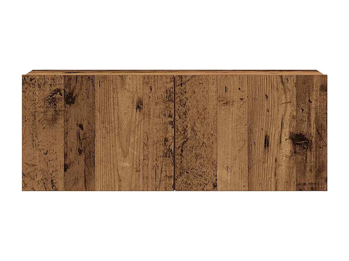 Ensemble de meuble TV mural 7 pièces vieux bois bois d'ingénierie