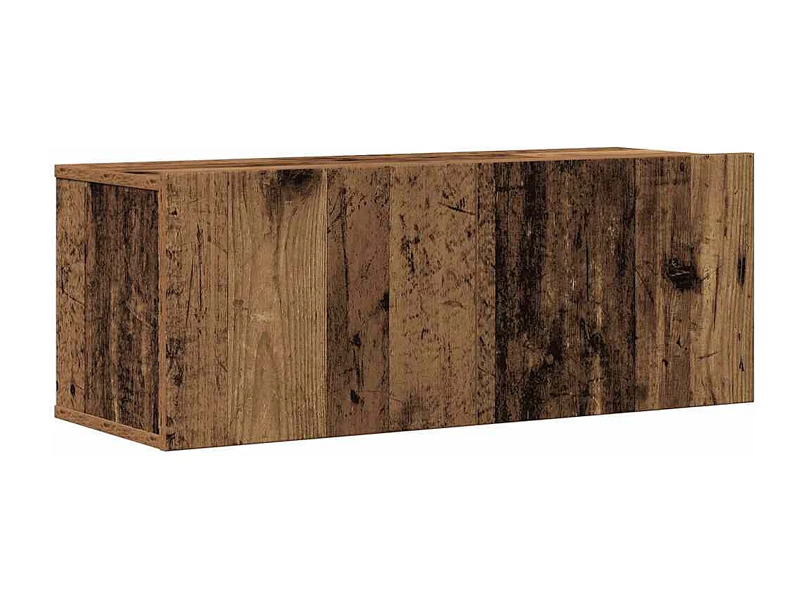 Ensemble de meuble TV mural 6 pièces vieux bois bois d'ingénierie