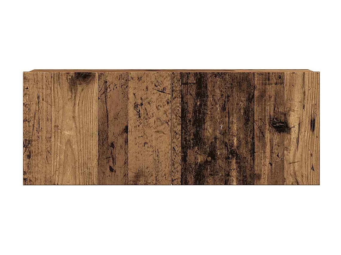 Ensemble de meuble TV mural 6 pièces vieux bois bois d'ingénierie