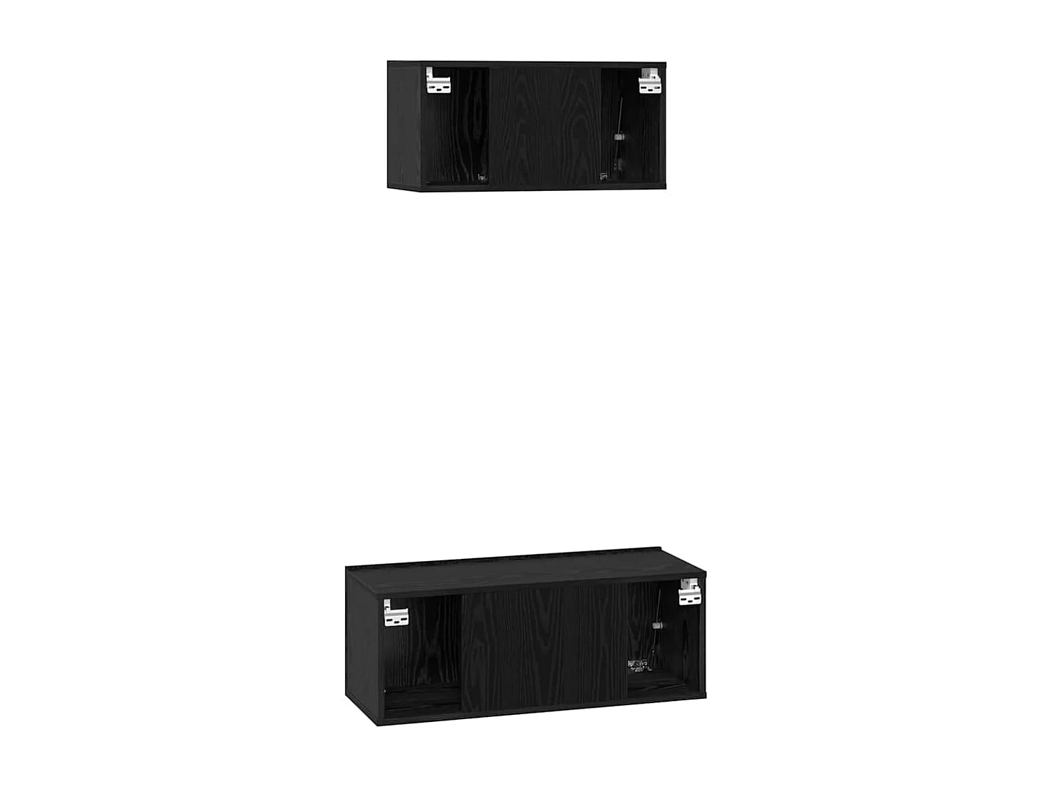 Conjunto de mueble de TV 2 pcs Roble negro 80 x 30 x 30 cm