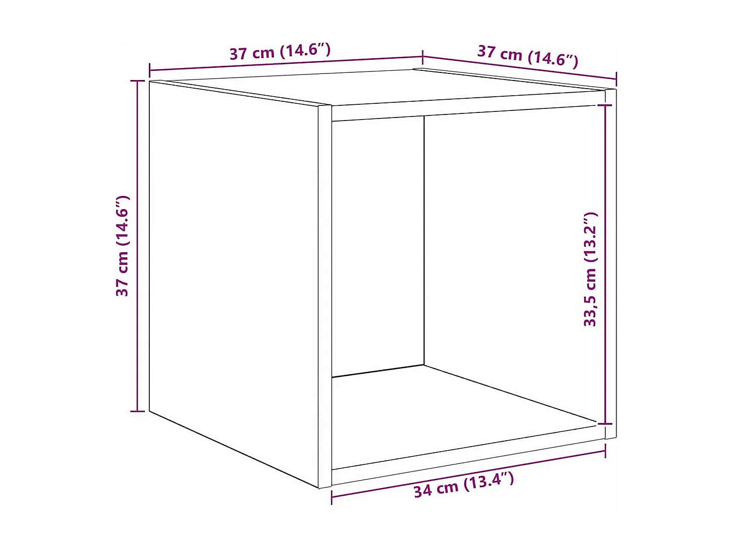Ensemble de meubles TV 2 pièces Chêne noir 37 x 37 x 142.5 cm