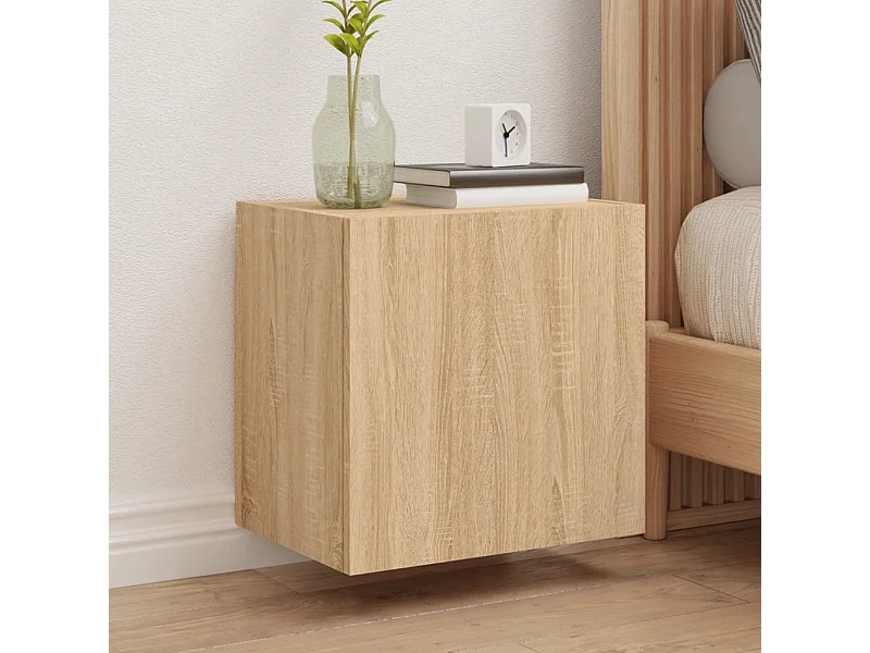 Meubles TV muraux 2 pièces chêne sonoma 40,5x30x40 cm