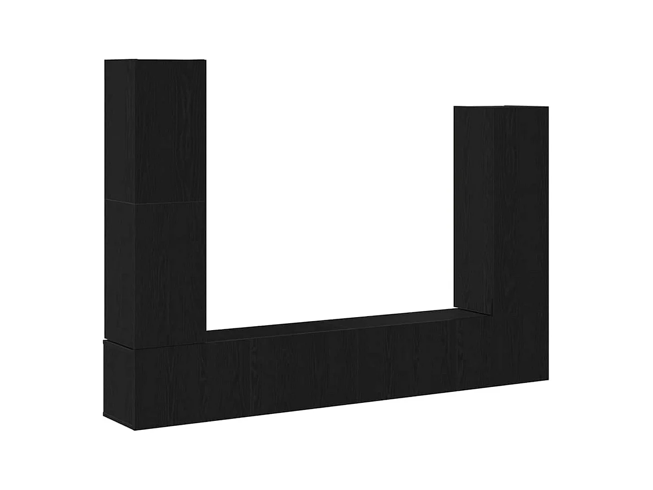 Ensemble meuble TV 6 pièces Chêne noir 30.5 x 30 x 110 cm