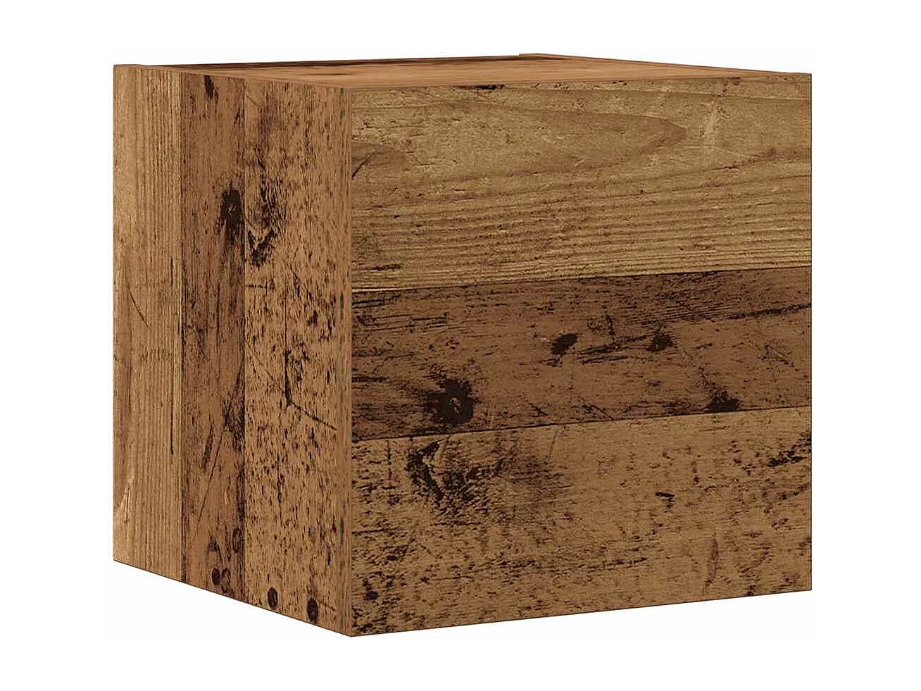 Meubles TV muraux 3 pièces vieux bois bois d'ingénierie