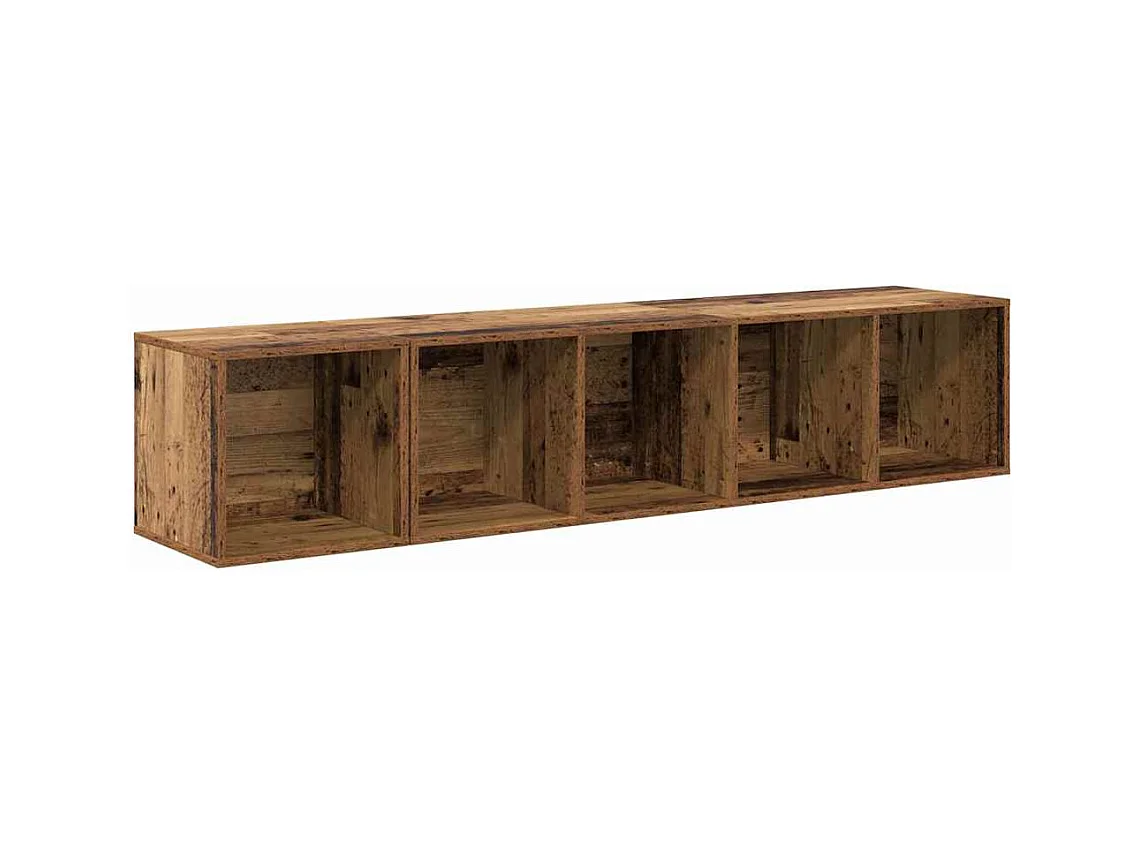 Ensemble de meubles TV 2 pièces Vieux bois 37 x 37 x 142.5 cm