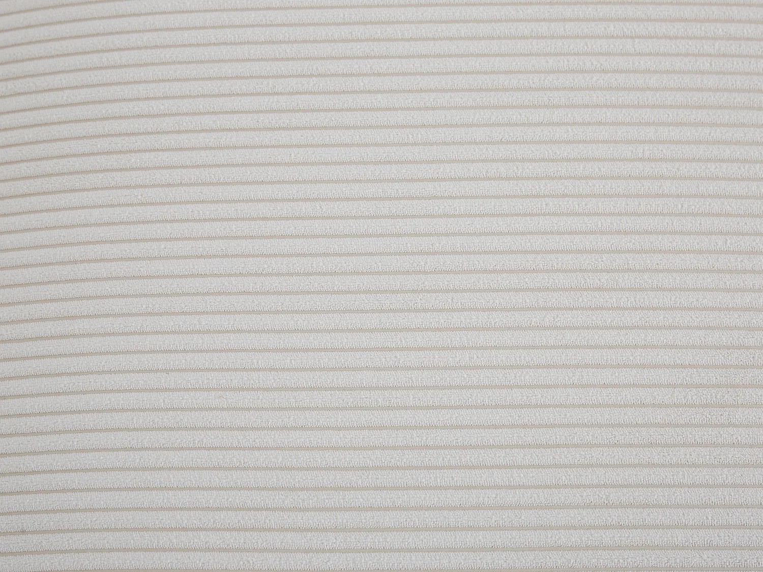 Canapé d'angle gauche en velours côtelé beige MECODI