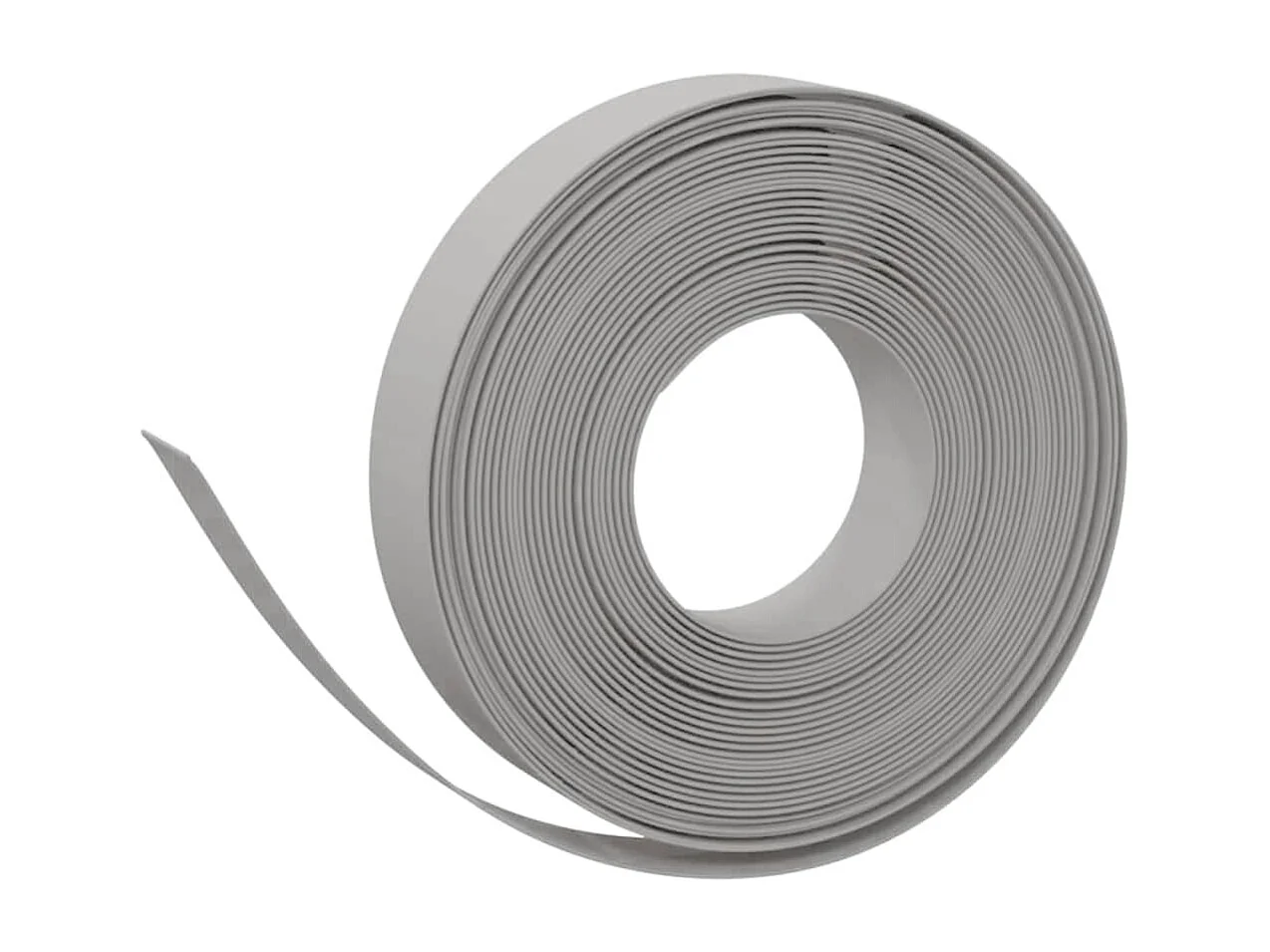 Bordures de jardin 2 pcs gris 10 m 10 cm polyéthylène