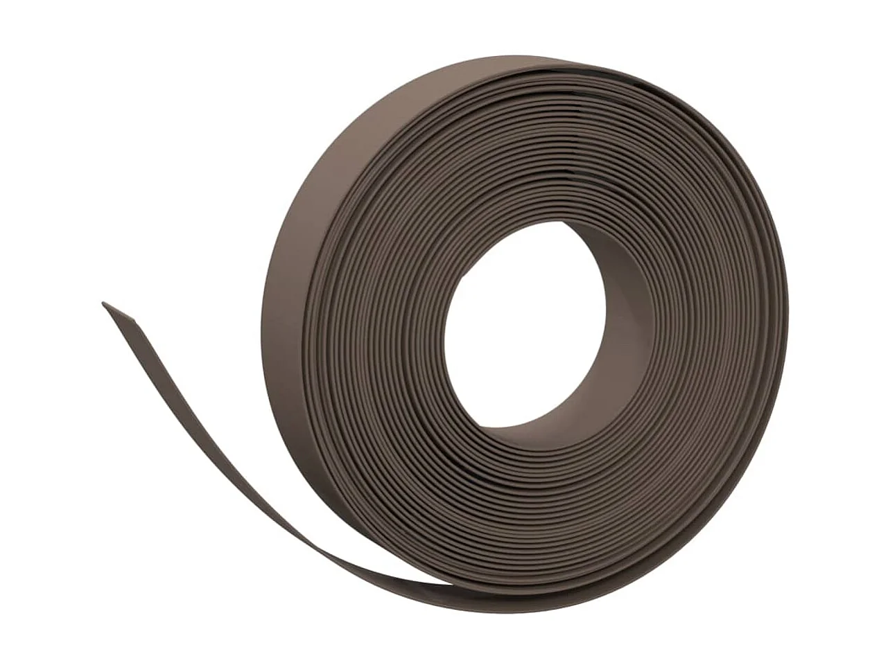 Bordures de jardin 2 pcs marron 10 m 10 cm polyéthylène