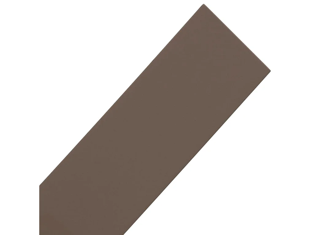 Bordures de jardin 2 pcs marron 10 m 10 cm polyéthylène