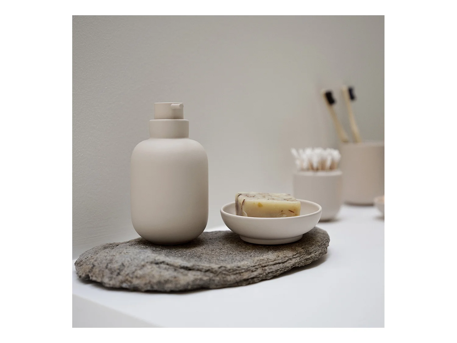 Dispensador de jabón de diseño para cuarto de baño