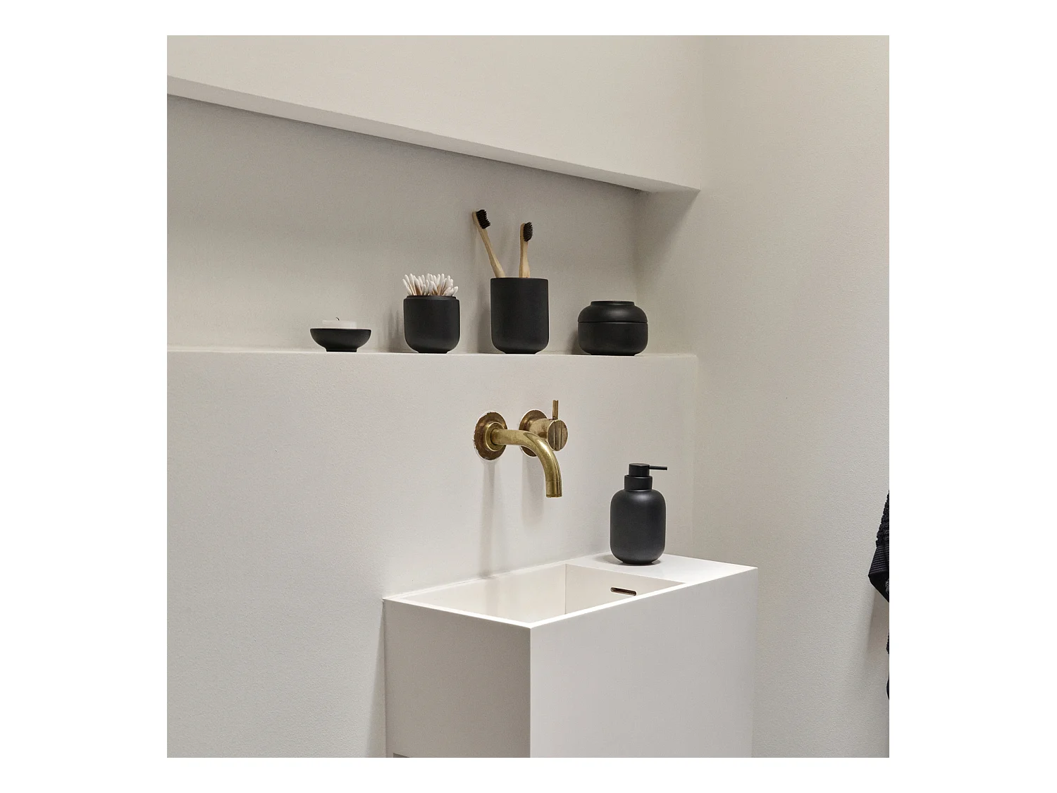 Dispensador de jabón de diseño para cuarto de baño