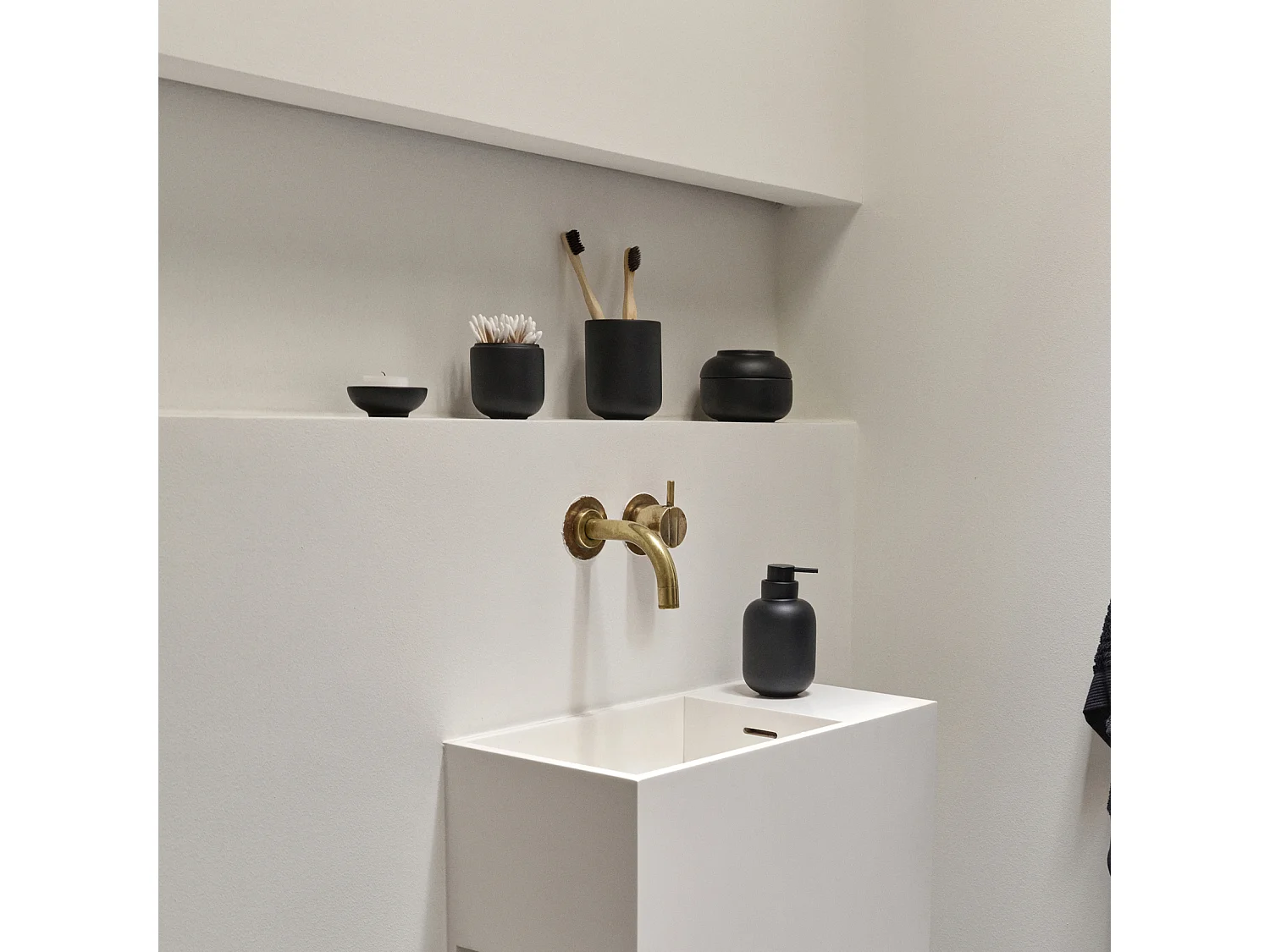 Dispensador de jabón de diseño para cuarto de baño