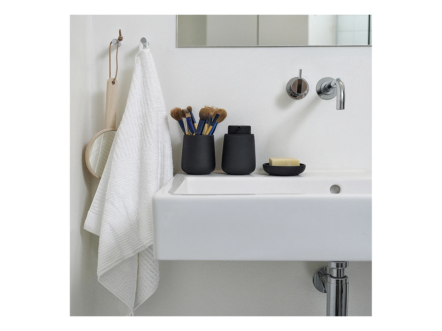 Dispensador de jabón de gres