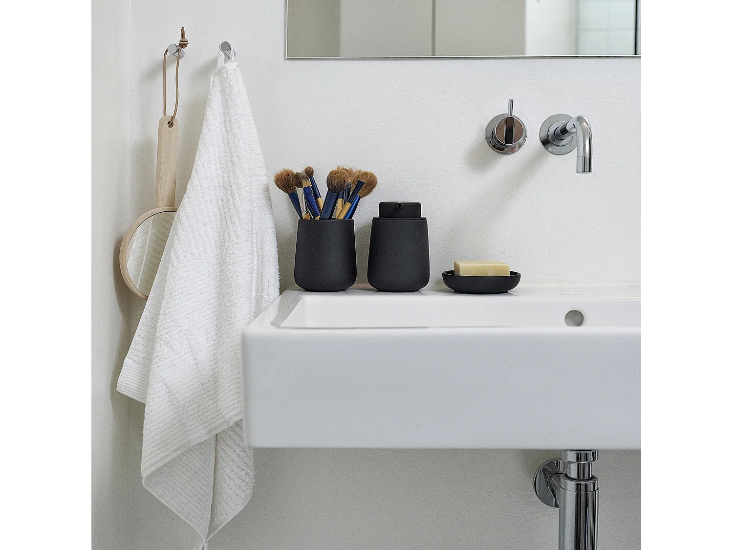 Dispensador de jabón de gres