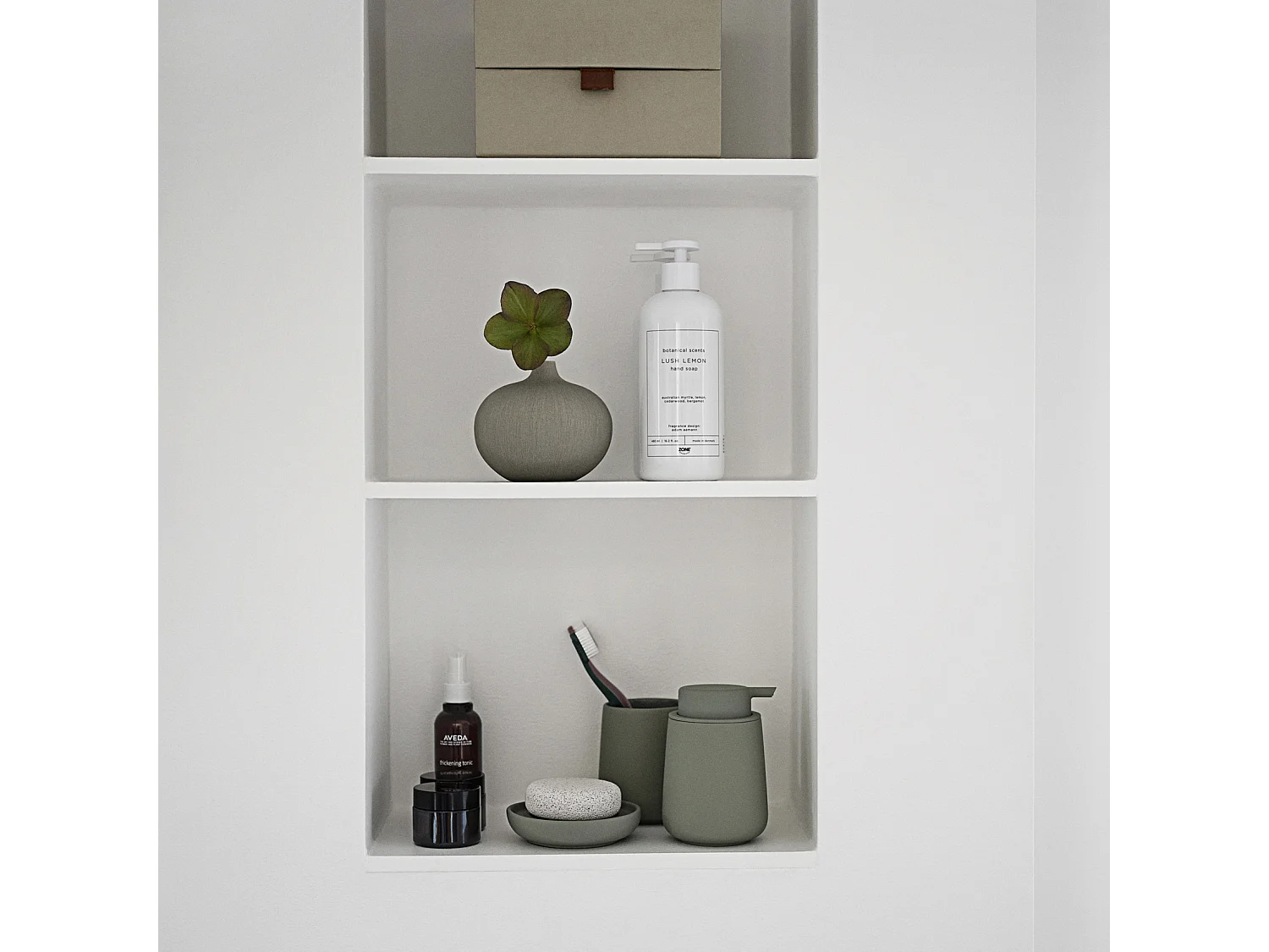 Dispensador de jabón de gres