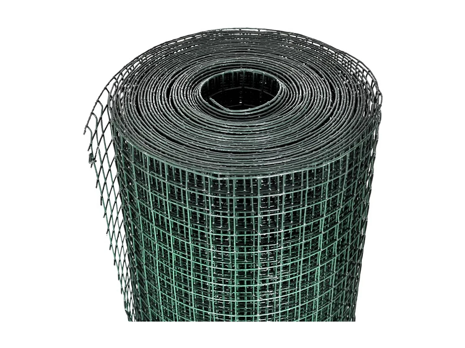 Grillage acier galvanisé et revêtement en PVC 10x1 m vert