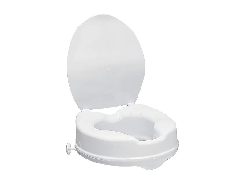 Elevador de inodoro con asiento y tapa