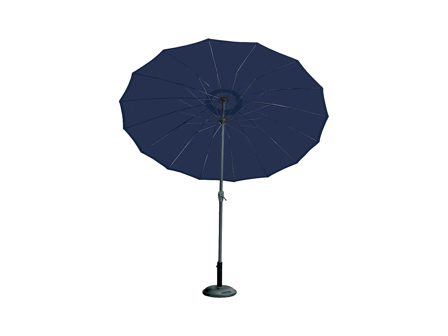 Parasol efecto paraguas compuesto de 16 varillas