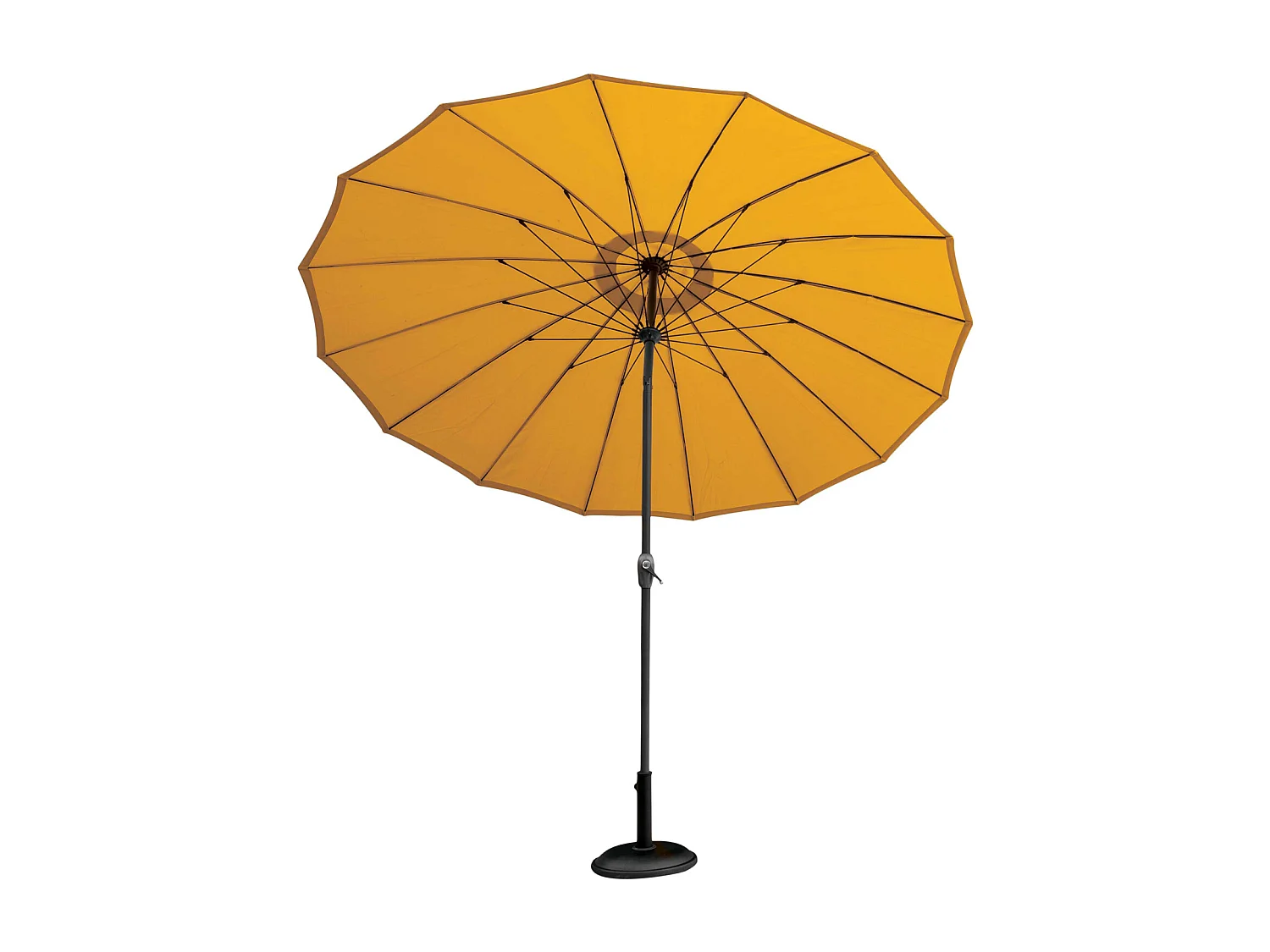 Parasol efecto paraguas compuesto de 16 varillas