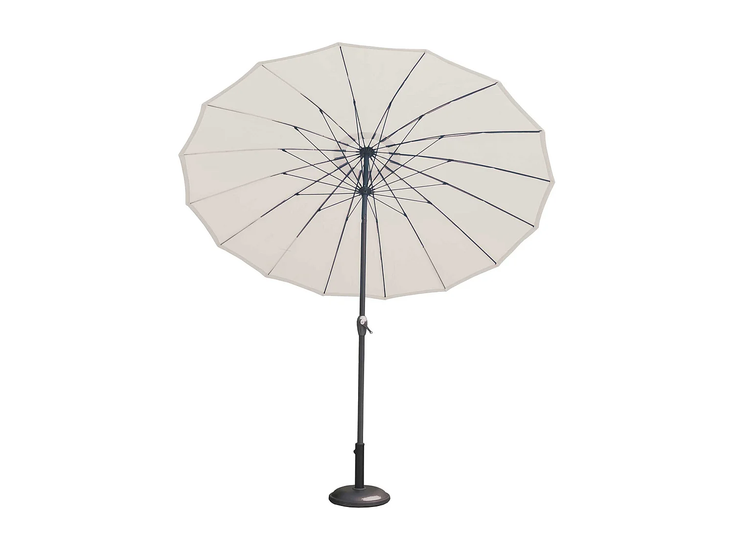 Parasol efecto paraguas compuesto de 16 varillas