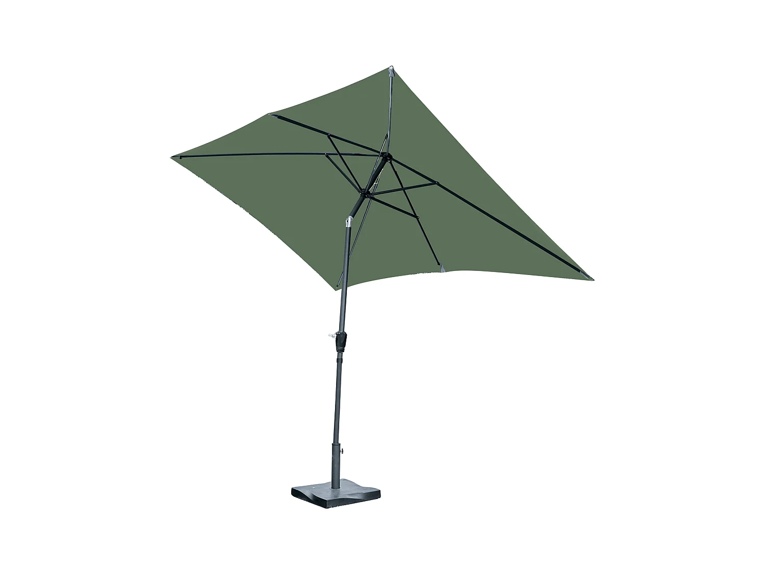 Parasol centrado y reclinable 2 x 3 m