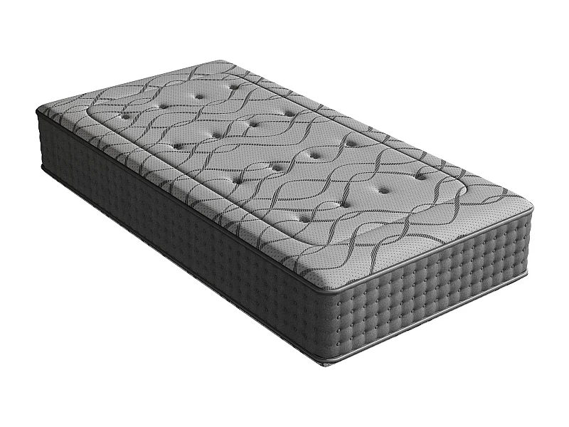 Matelas Ressorts 90x190 cm de Forme en Mousse et Ressorts, 30 cm Épaisseur