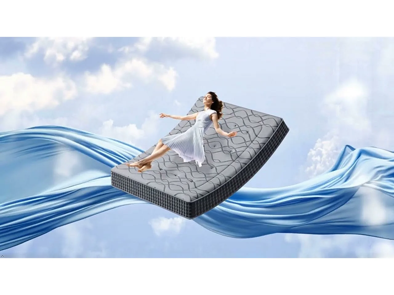 Matelas Ressorts 90x190 cm de Forme en Mousse et Ressorts, 30 cm Épaisseur