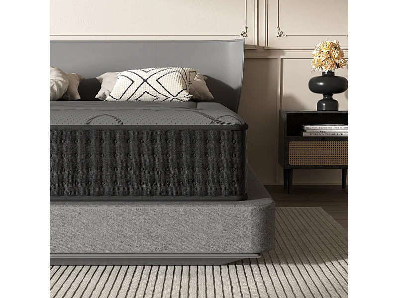 Matelas Ressorts 140x190 cm de Forme en Mousse et Ressorts, 30 cm Épaisseur