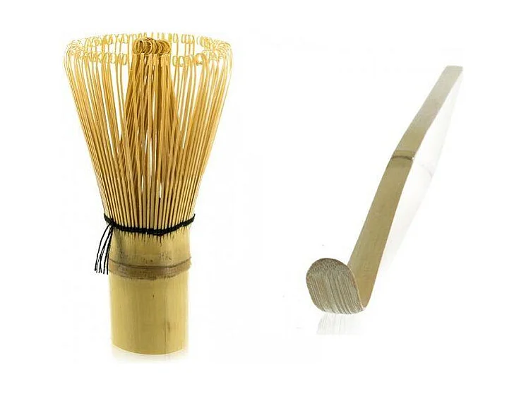 2 bamboe matcha theeserviesjes