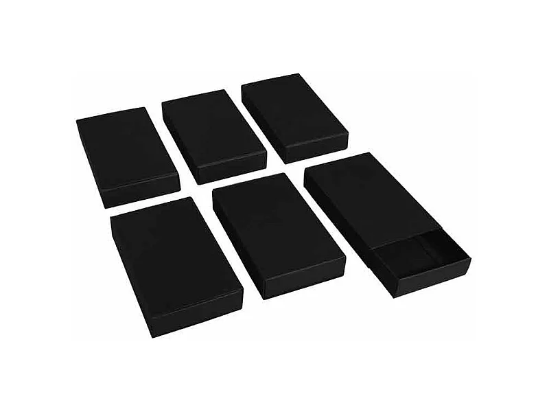 6 grandes boîtes 11 x 6,5 x 2 cm