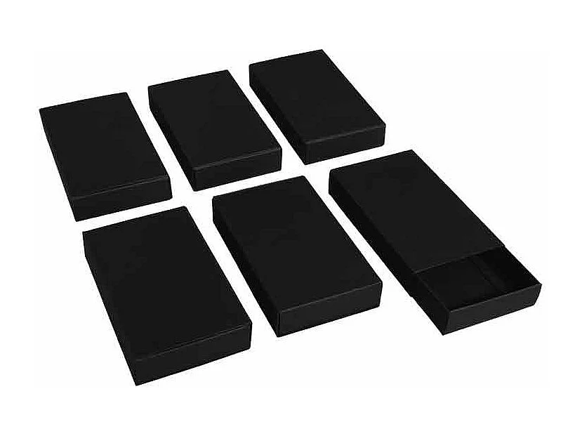 6 grandes boîtes 11 x 6,5 x 2 cm