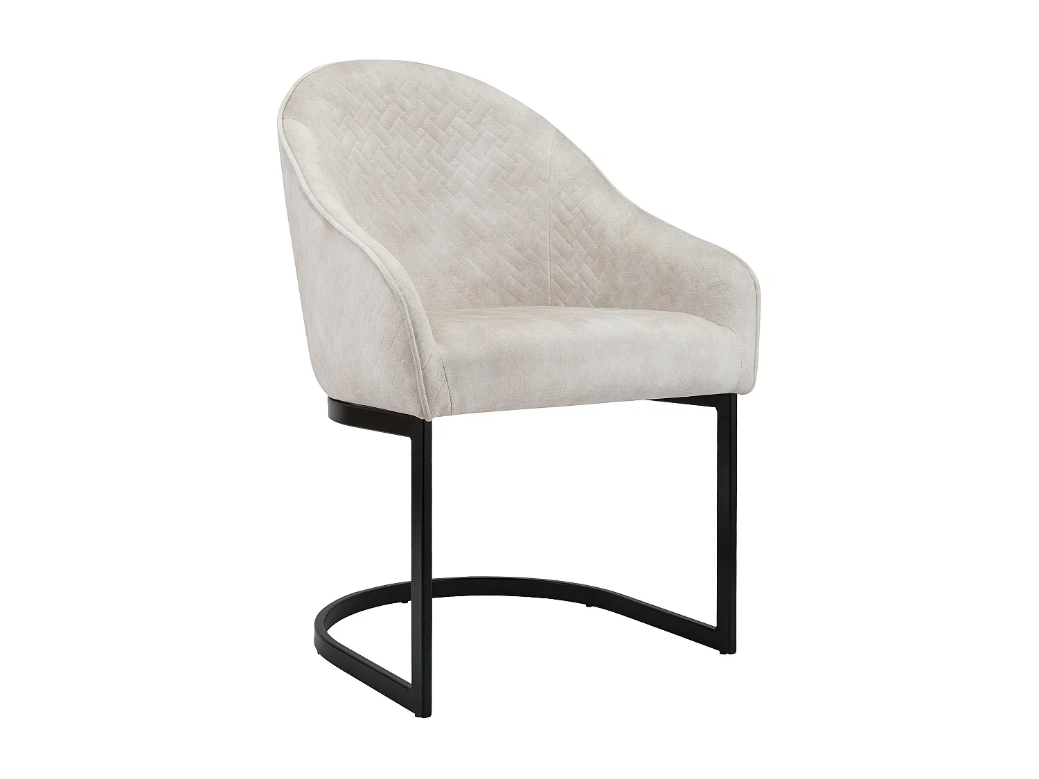 chaise salle à manger - Velours - Crème - Jarik