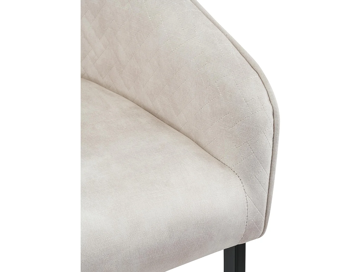 chaise salle à manger - Velours - Crème - Jarik