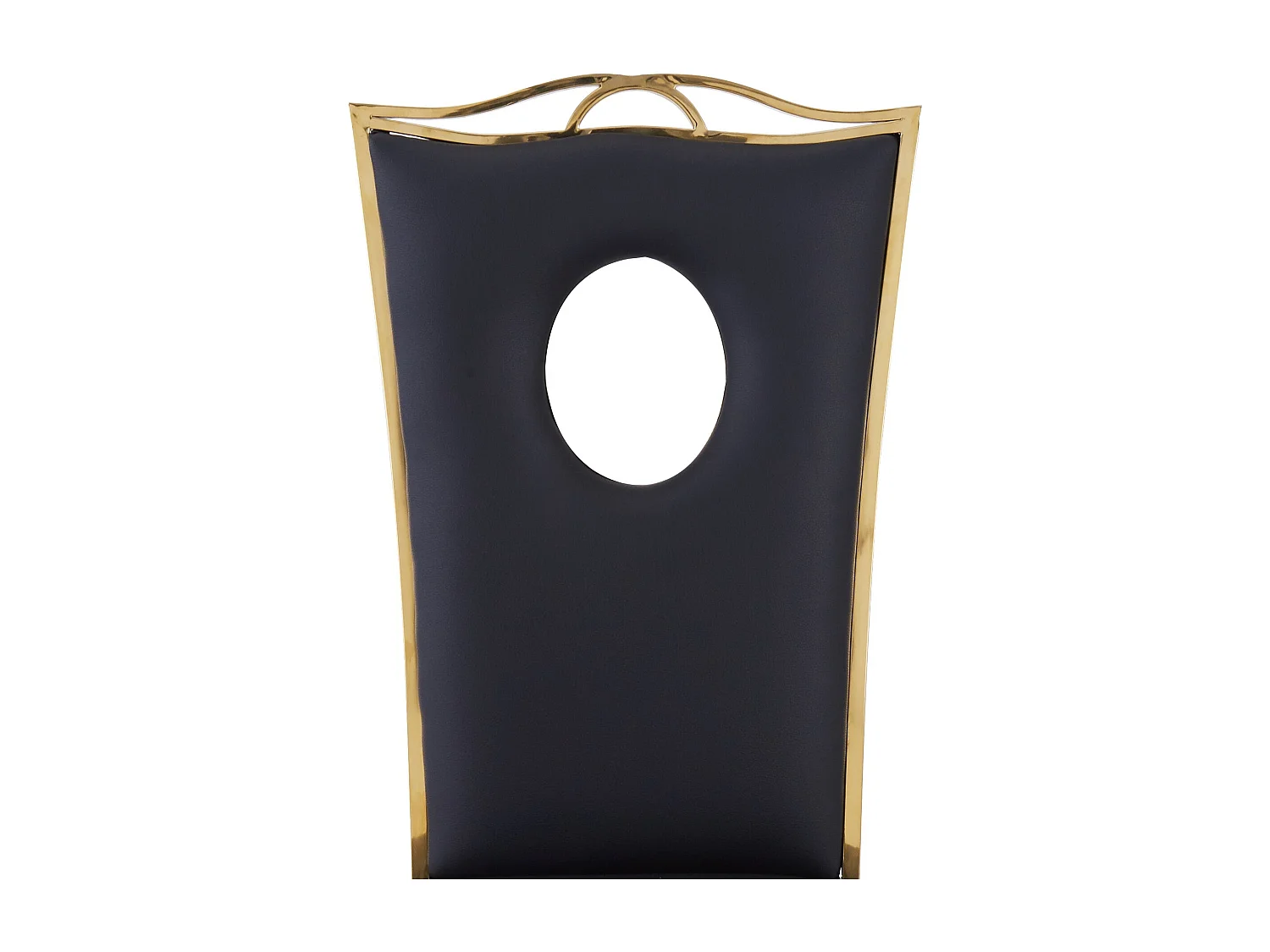 Lot de 4 Chaises Baroque ROYAL Gold Simili Noir