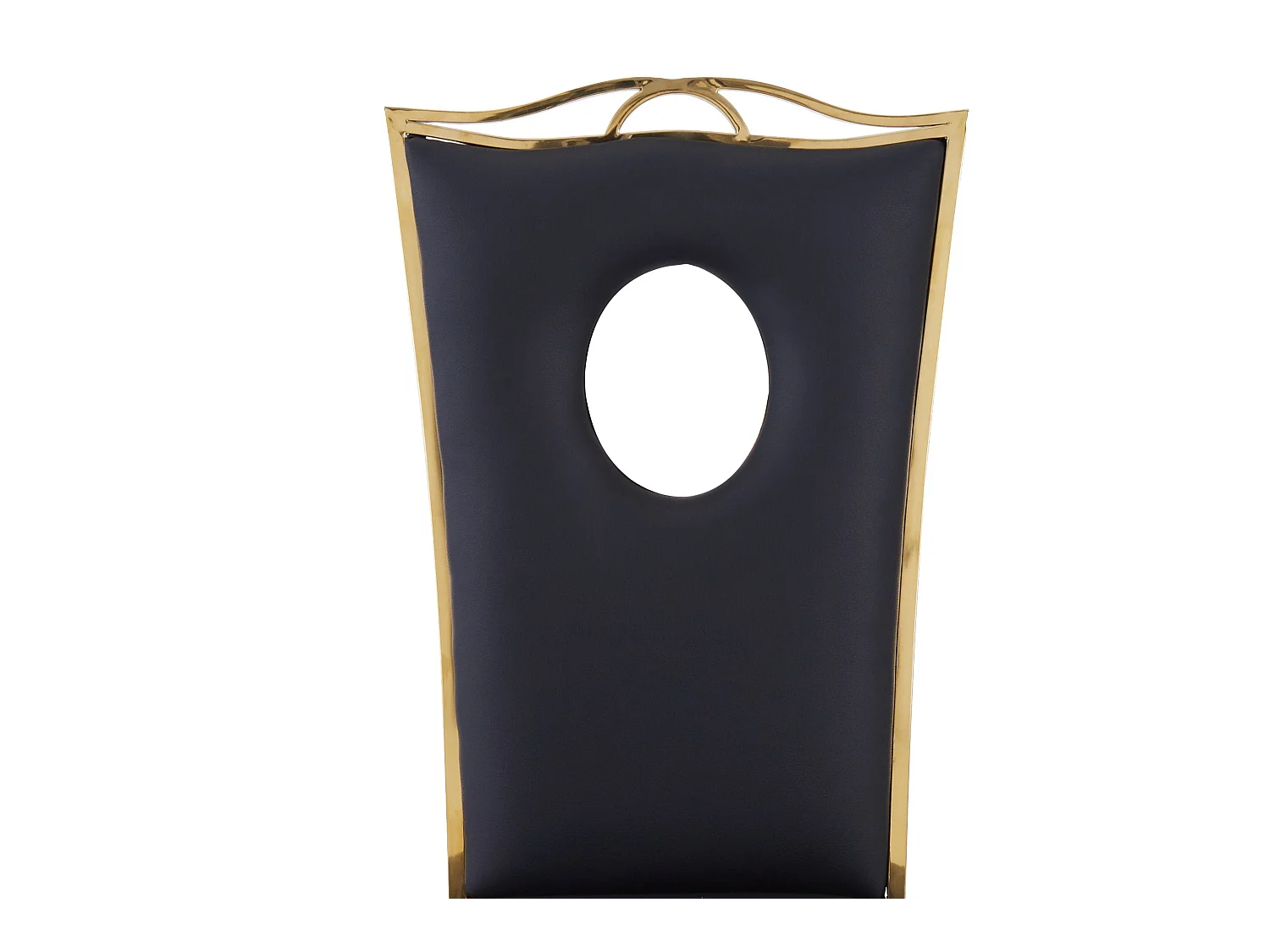 Lot de 4 Chaises Baroque ROYAL Gold Simili Noir