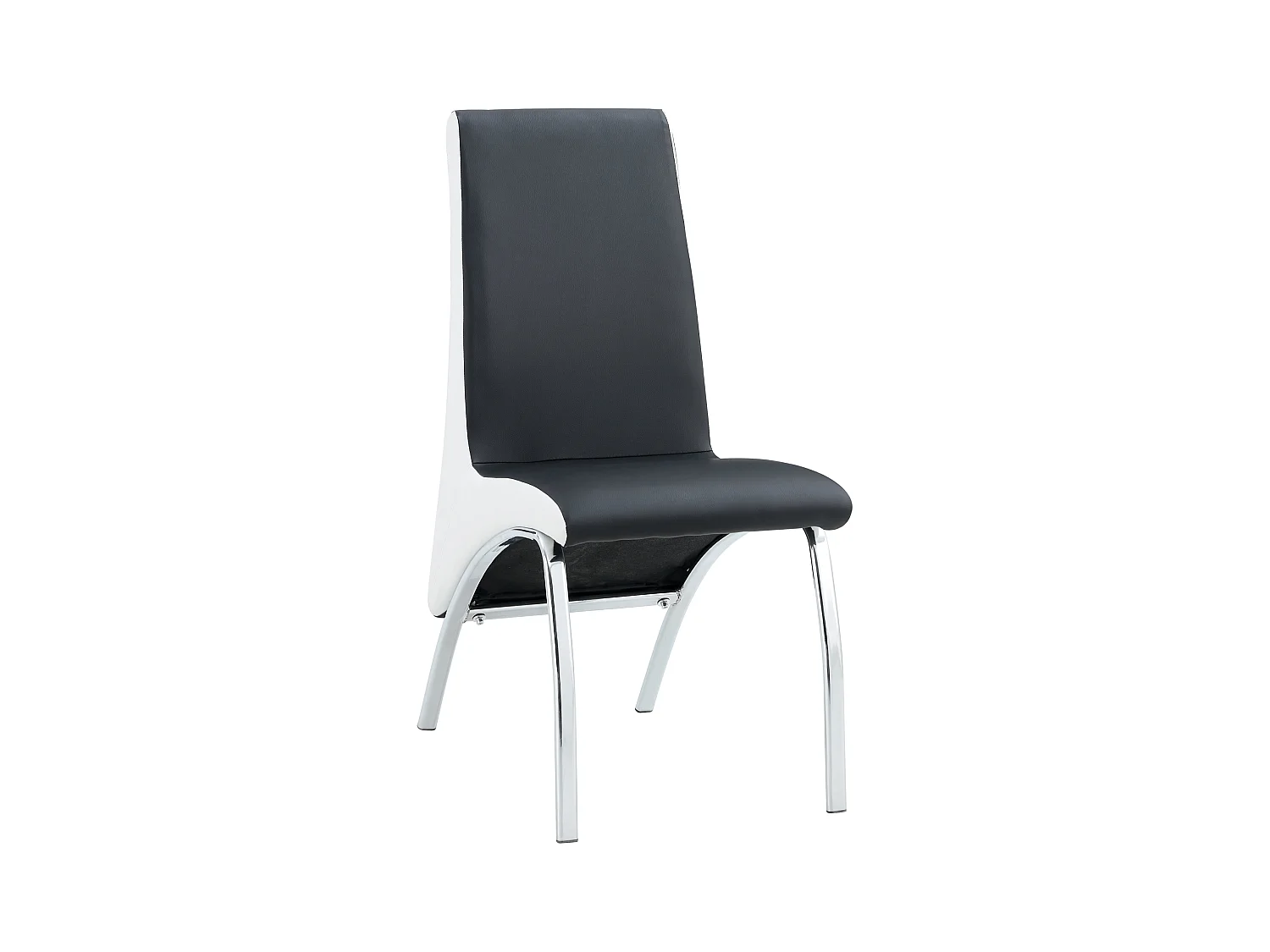 Lot de Chaises Fate chrome et simili cuir
