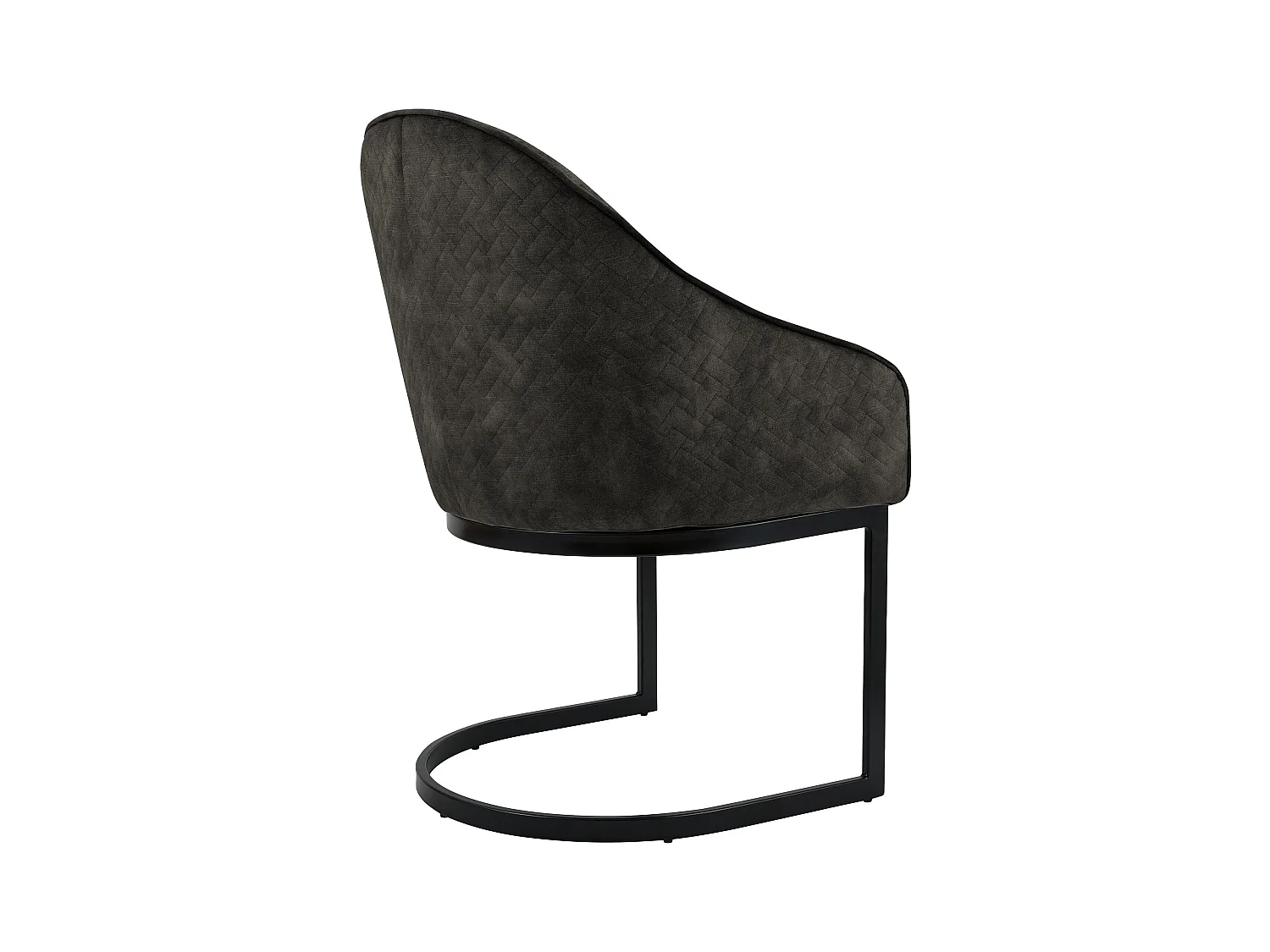 chaise salle à manger - Velours - Marron foncé - Jarik