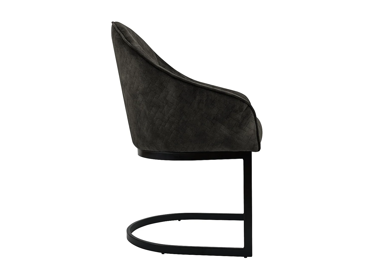 chaise salle à manger - Velours - Marron foncé - Jarik