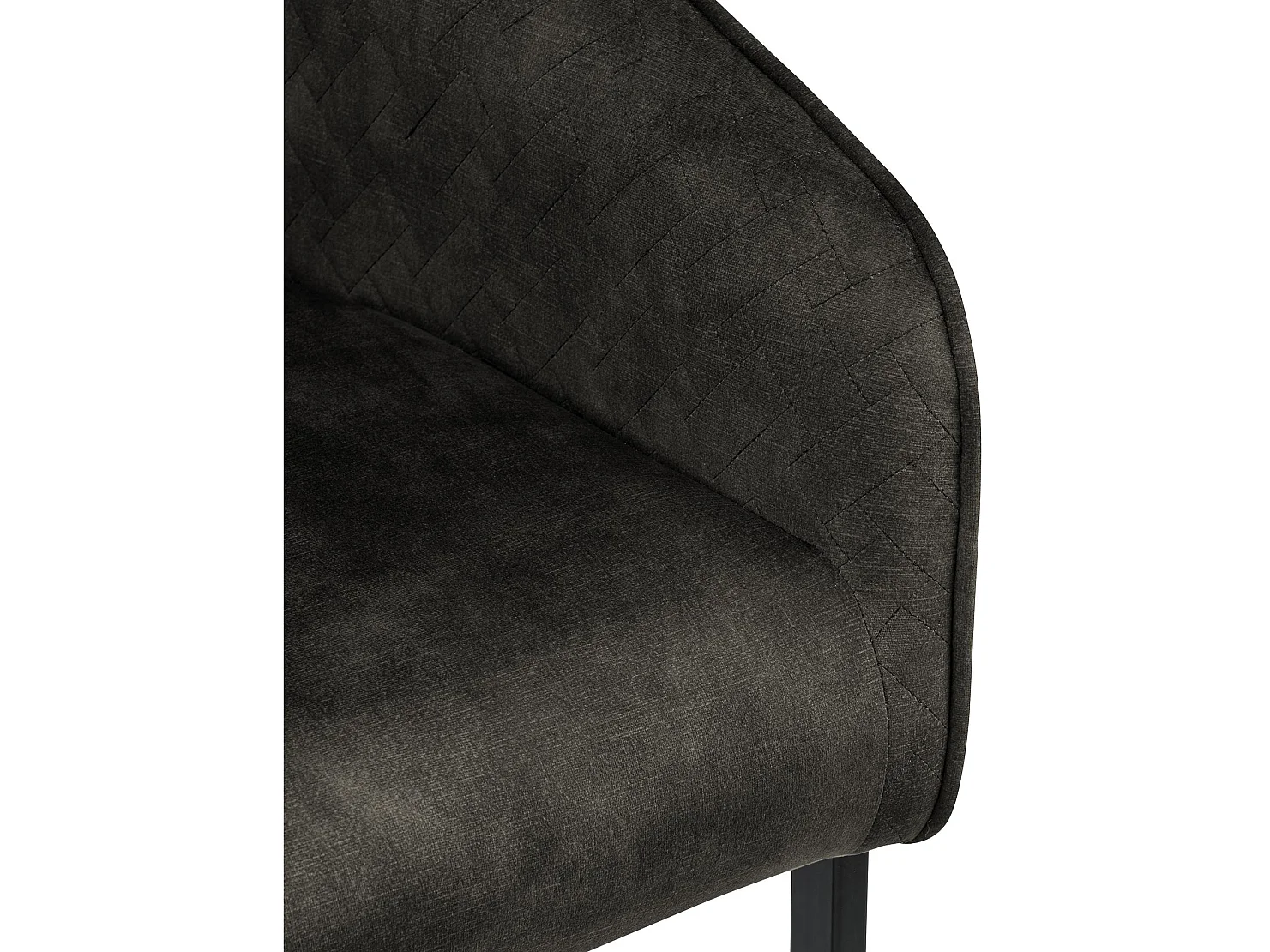 chaise salle à manger - Velours - Marron foncé - Jarik