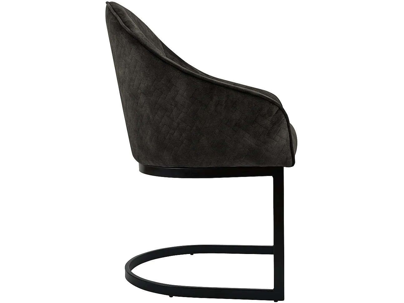 chaise salle à manger - Velours - Marron foncé - Jarik