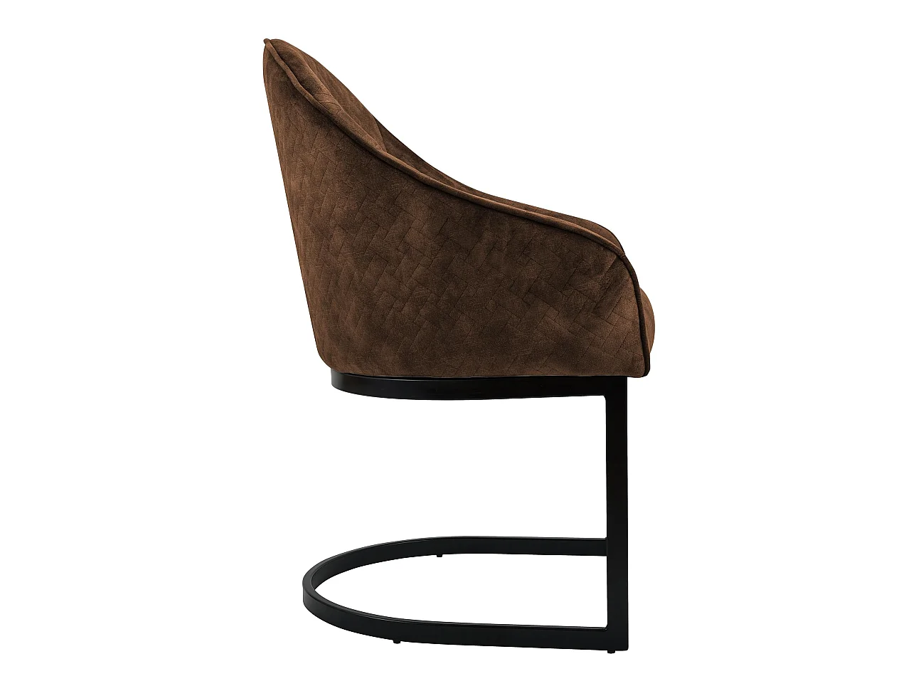 chaise salle à manger - Velours - Café - Jarik