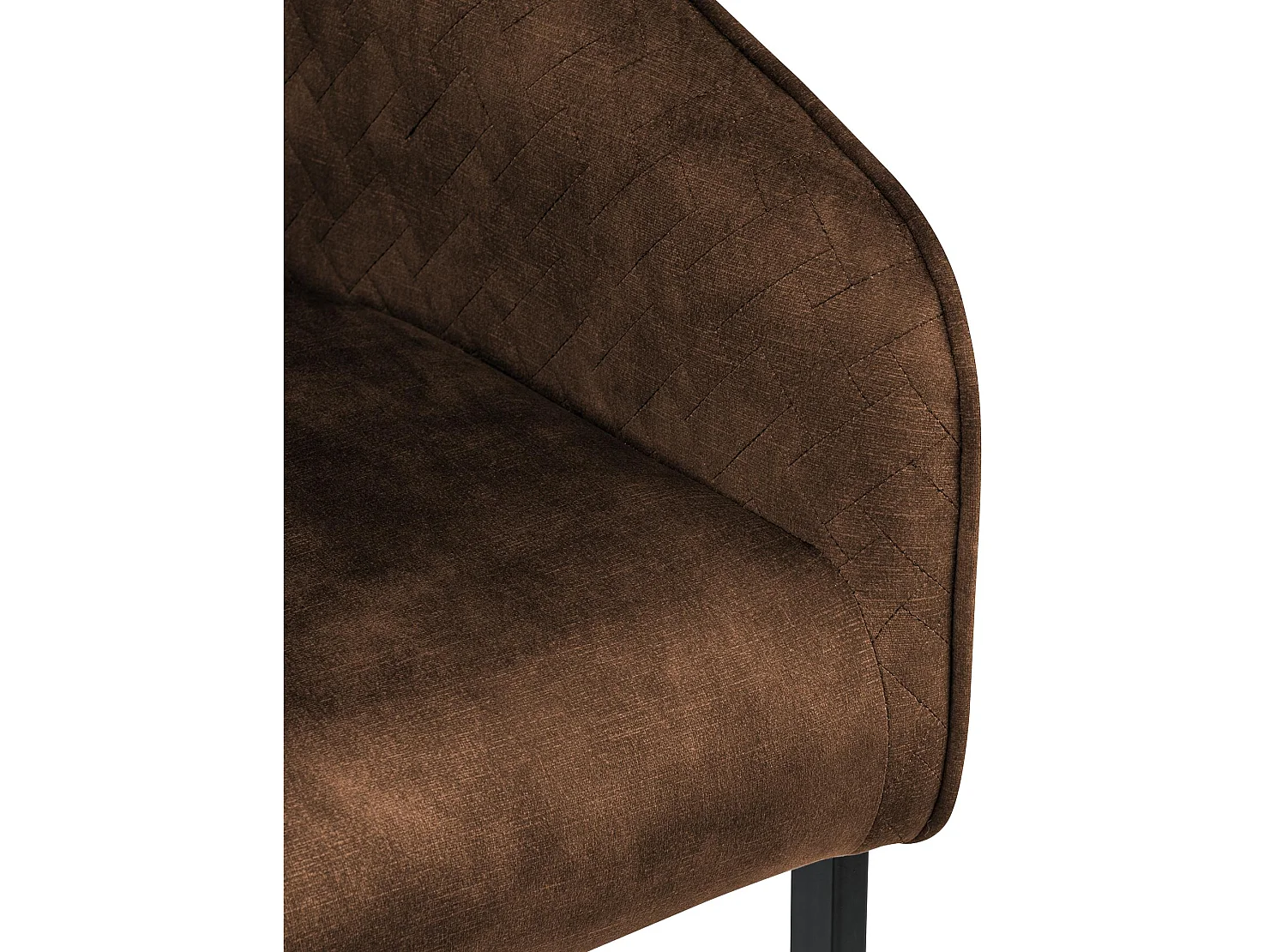 chaise salle à manger - Velours - Café - Jarik