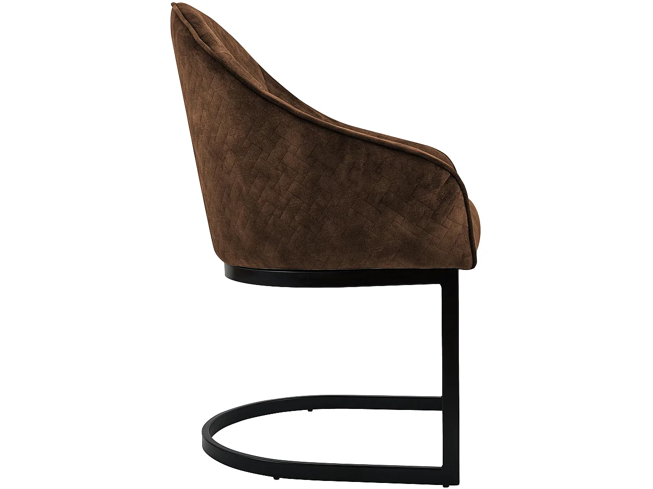 chaise salle à manger - Velours - Café - Jarik