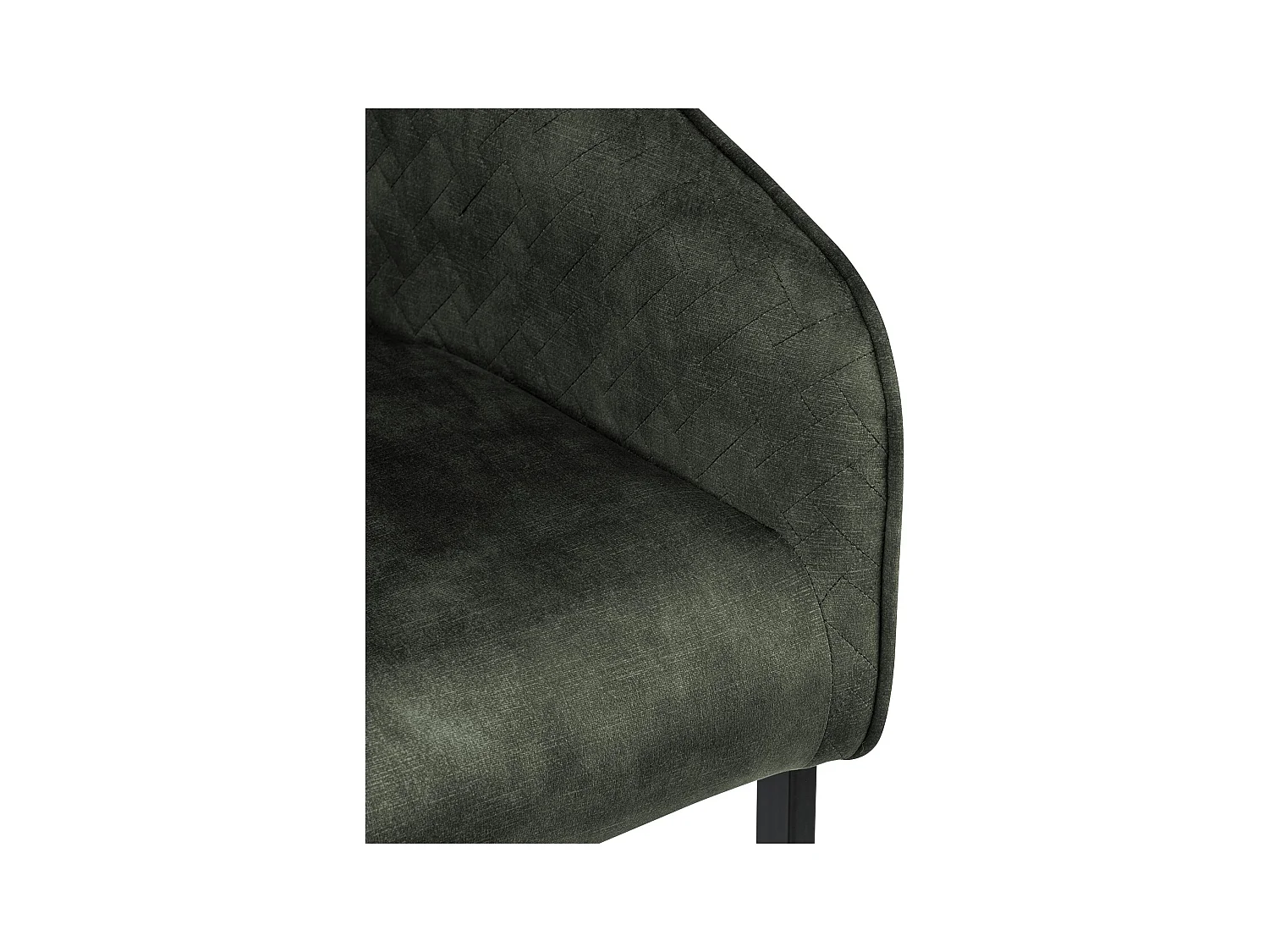 chaise salle à manger - Velours - Vert foncé - Jarik