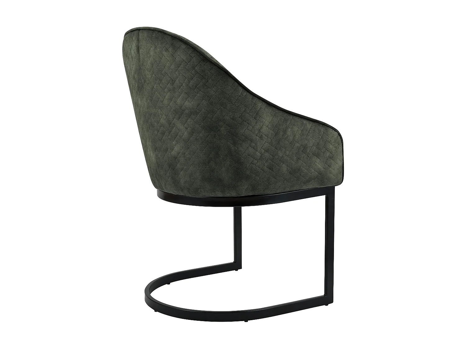 chaise salle à manger - Velours - Vert foncé - Jarik