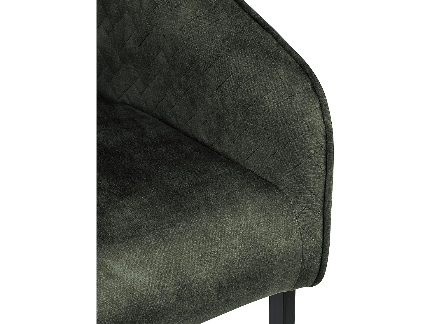 chaise salle à manger - Velours - Vert foncé - Jarik